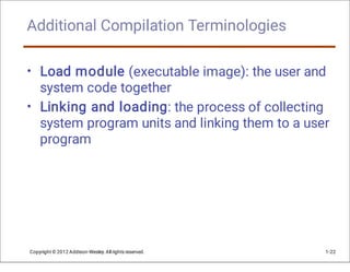 Notes Slide Background Chapter 1 Preliminaries CONCEPTS OF PROGRAMMING LANGUAGES | PDF