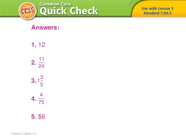 (7) Lesson 1.3 - Convert Unit Rates