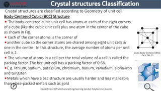 Cubic Cell Structures Chapter 1 Mechanical Engineering Materials( 22343) | PDF