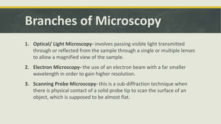Chapter 1 Microscopy | PPTX