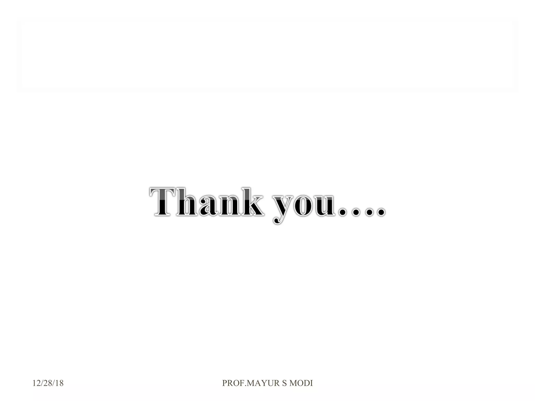 12/28/18 PROF.MAYUR S MODI
 