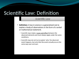 Scientific Law: Definition
 