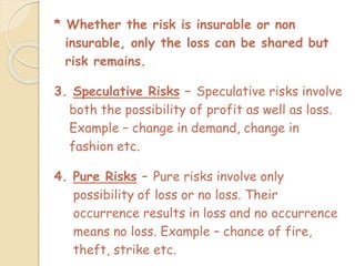 Non Insurable Risk Examples Chapter 1 Nature and Purpose of Business | PPT