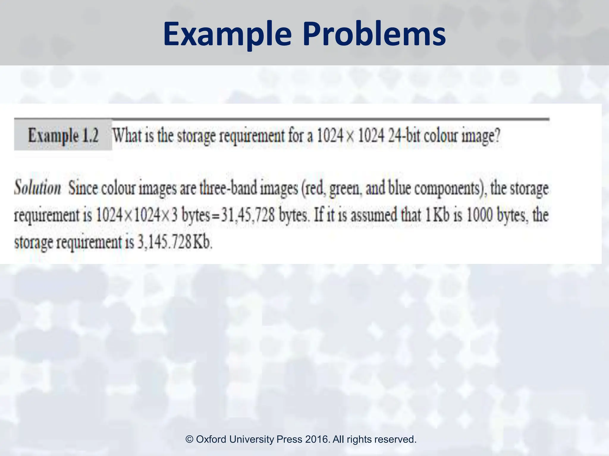 Example Problems
© Oxford University Press 2016. All rights reserved.
 