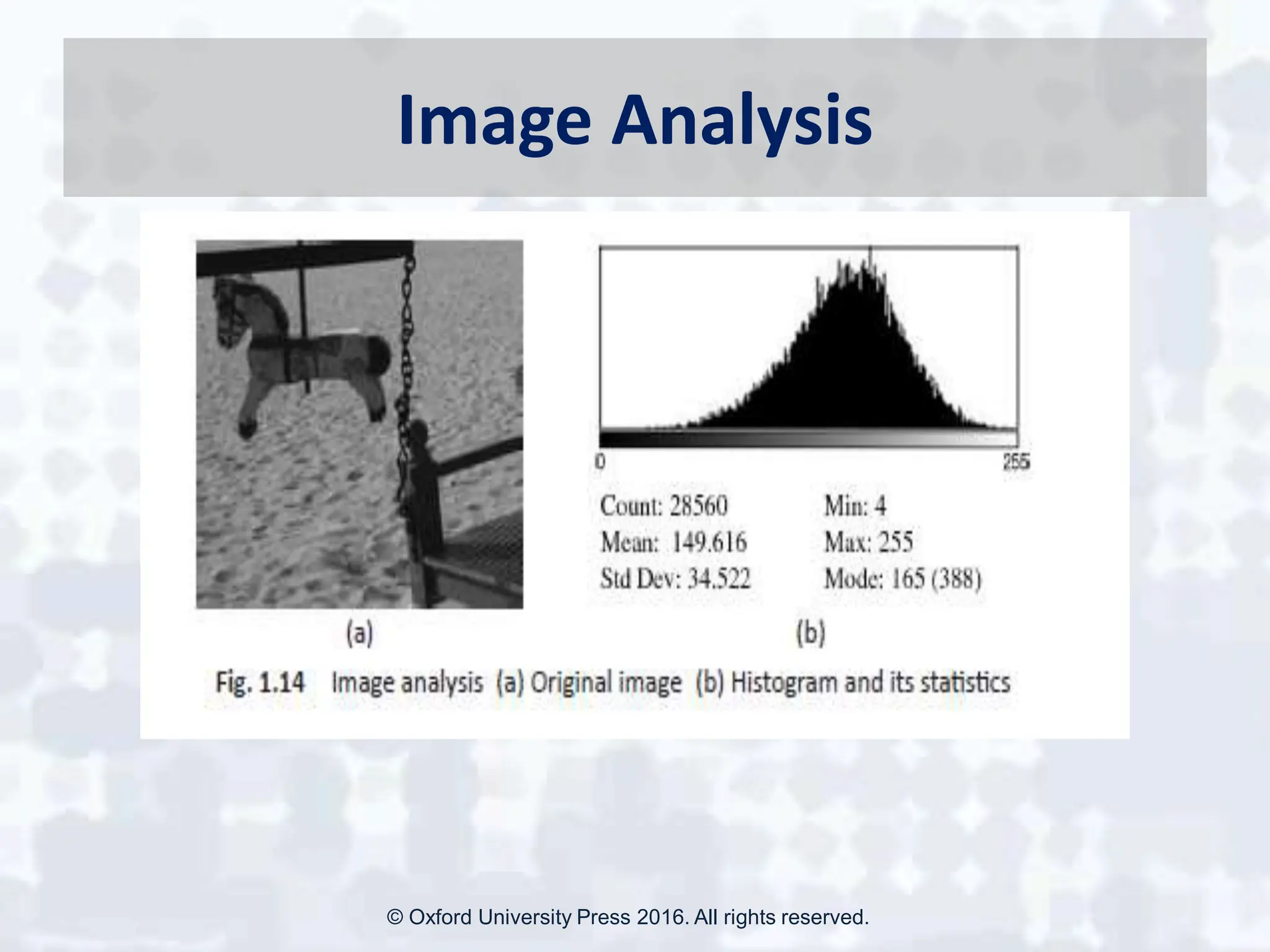 Image Analysis
© Oxford University Press 2016. All rights reserved.
 