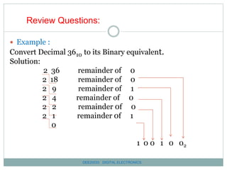 Chapter 1 number and code system sss | PPSX