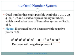 Oct Number Chapter 1 number and code system sss | PPSX