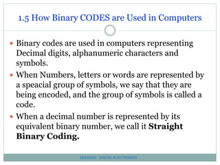 Chapter 1 number and code system sss | PPSX