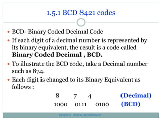 Chapter 1 number and code system sss | PPSX