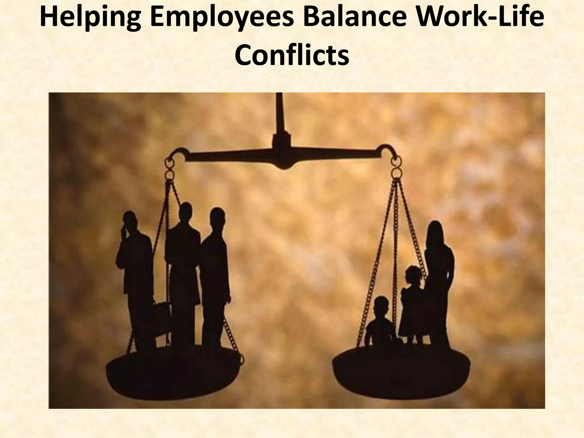 Helping Employees Balance Work-Life
Conflicts
 