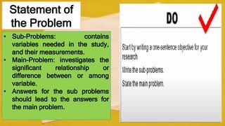 Chapter 1 of Research Paper the parts and its function.pptx | Physics ...
