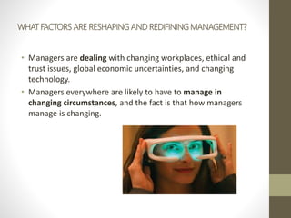 Management Redefined Chapter 1 : Foundations Of Management | PPTX