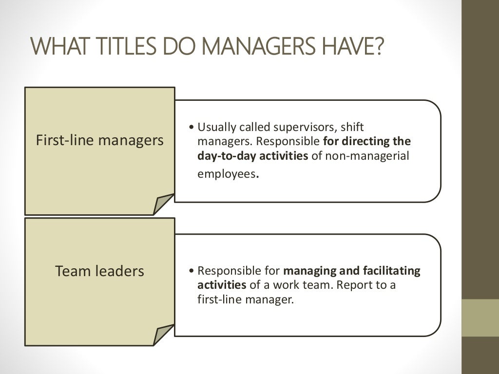 Chapter 1 Foundations Of Management