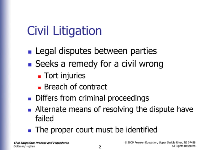 Chapter 1 one paralegal in civil litigation civ lit 2nd | PPTX