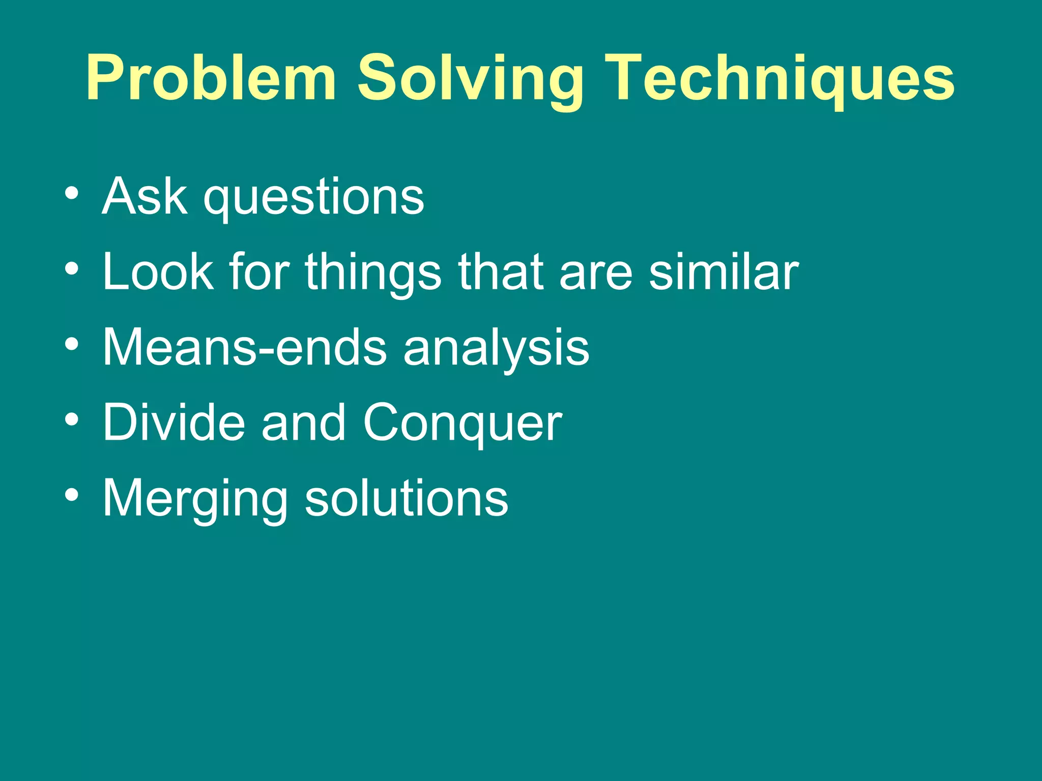 Chapter #1 overview of programming and problem solving | PPS ...
