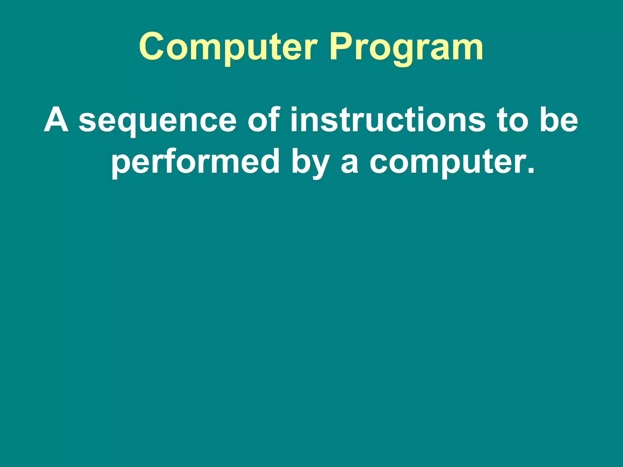 Chapter #1 overview of programming and problem solving | PPS