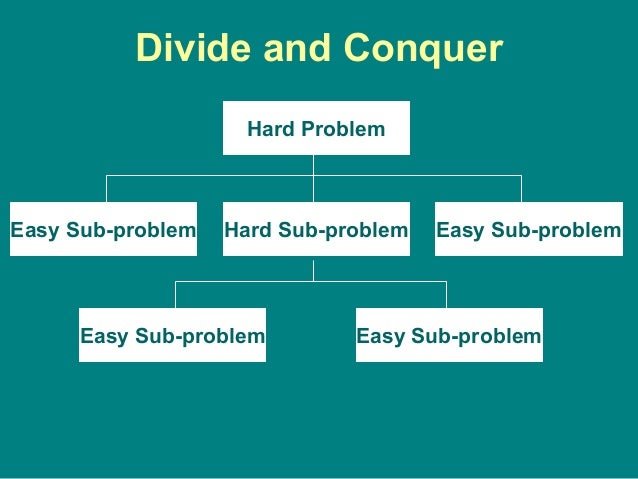 Divide and conquer homework problems