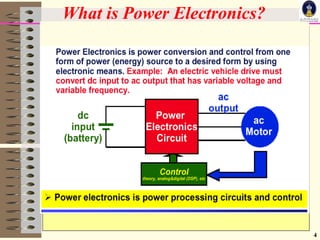 What is Power Electronics?
4
 ExpWhat is Power Electronics?
 