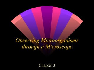 Observing Microorganisms through a Microscope Chapter 3 