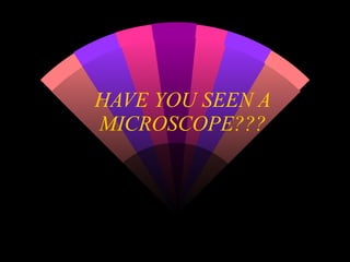 HAVE YOU SEEN A MICROSCOPE??? 