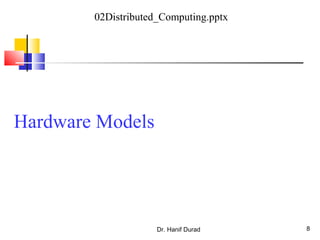 Dr. Hanif Durad 8
Hardware Models
02Distributed_Computing.pptx
 