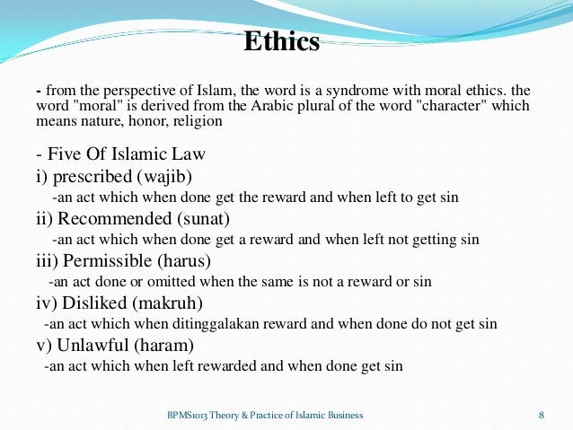 Chapter 1: Philosophy in Islamic Business Chapter 1: Philosophy in Islamic Business