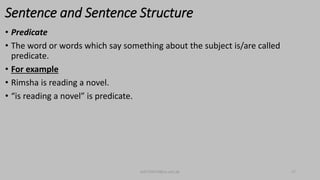 Chapter 1 phrase, clause and sentence structure | PPTX