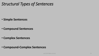 Chapter 1 phrase, clause and sentence structure | PPTX
