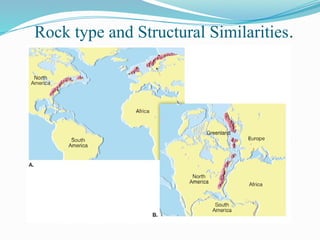 Rock type and Structural Similarities.
 