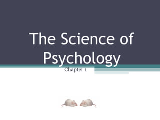 The Science of
  Psychology
    Chapter 1
 