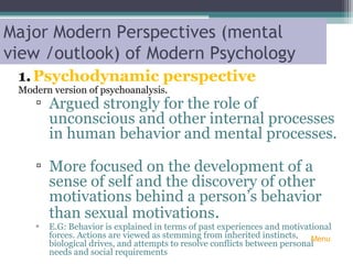 Chapter1pps what is psychology , perspectives | PPT