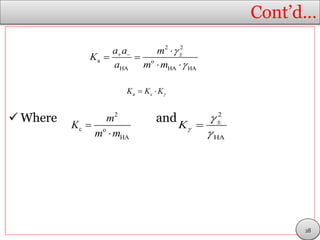 Cont’d…
 Where and
2 2
a o
HA HA HA
a a m
K
a m m


  
 
 
a cK K K 
2
c o
HA
m
K
m m


2
HA
K




28
 