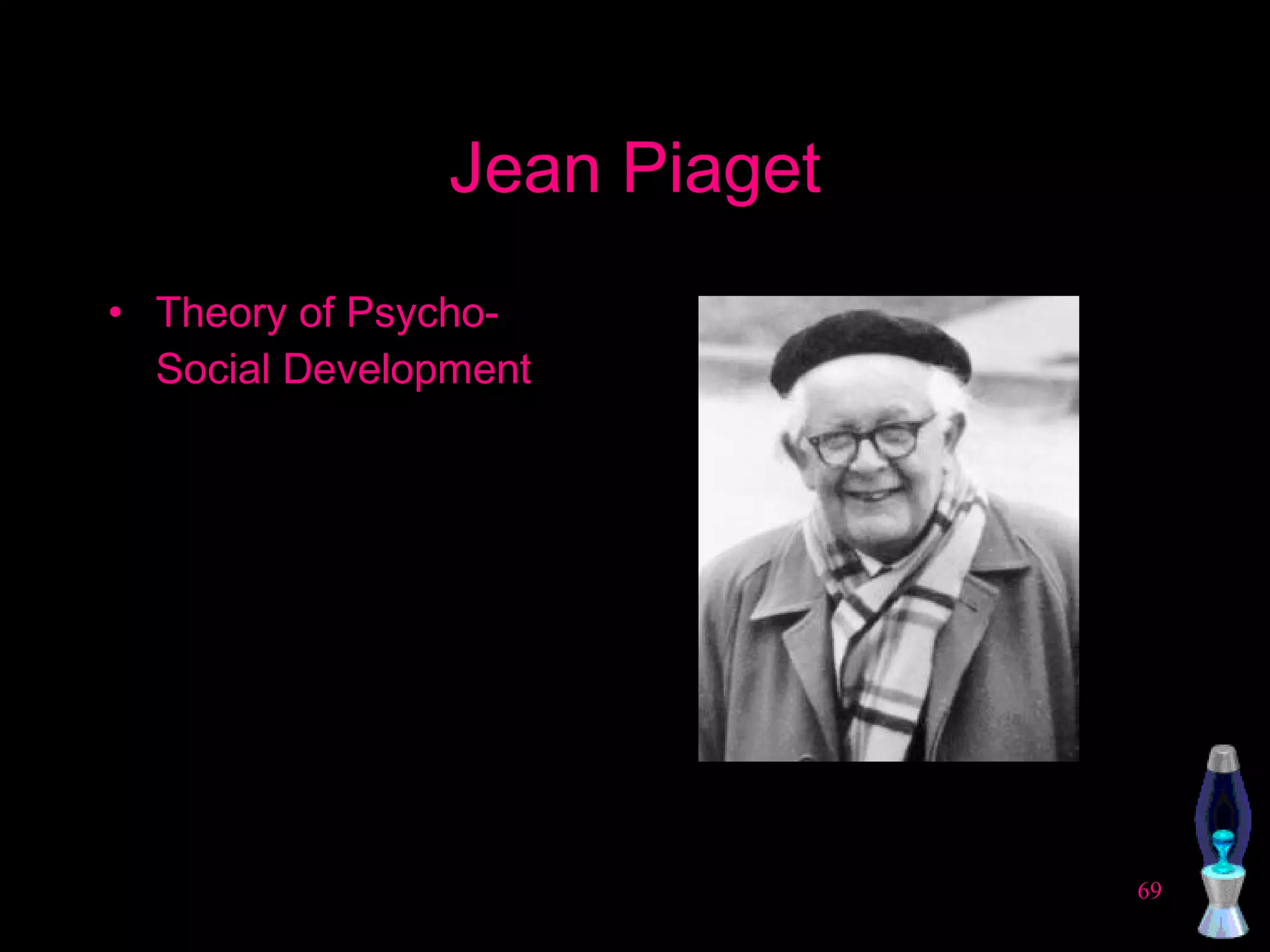 Jean Piaget Theory of Psycho-Social Development 