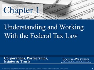 Chapter 1 Understanding and Working With the Federal Tax Law 