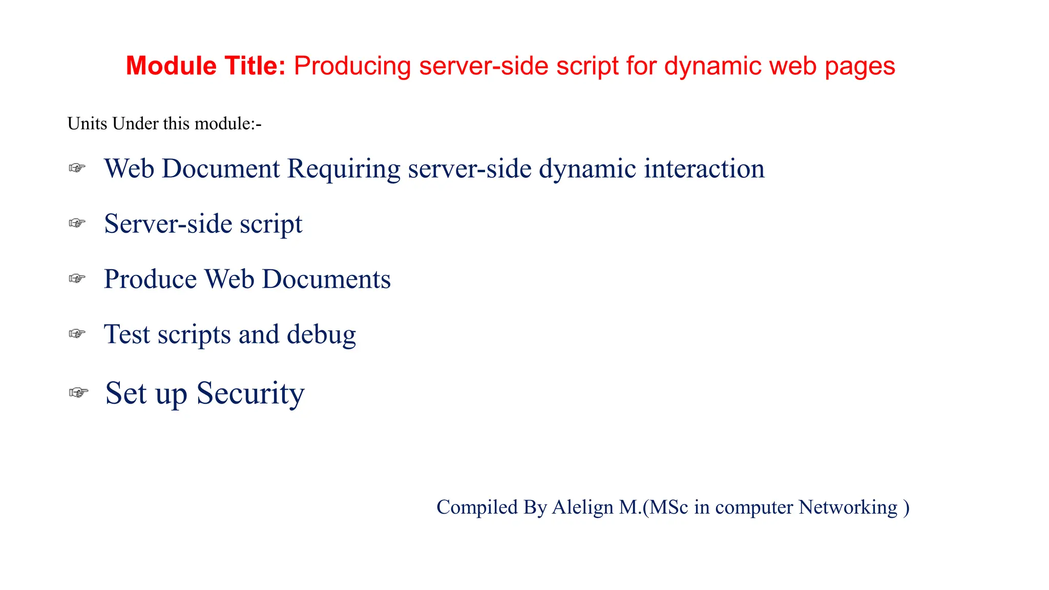 Chapter 1 Produce server side script for dynamic web page.pptx