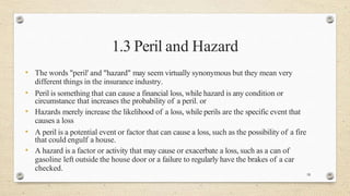 Peril Danger Example Chapter One - Project Risk Management Notes | PPTX
