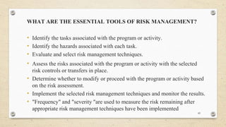 Selective Risk Managers Chapter One - Project Risk Management Notes | PPTX