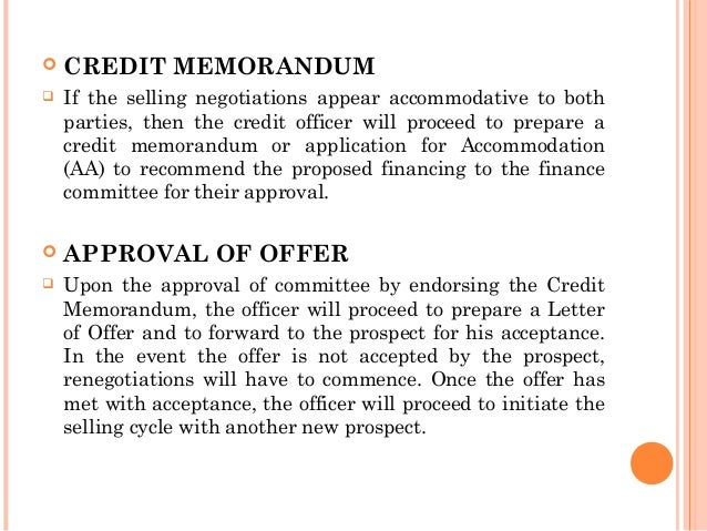 what is credit memorandum