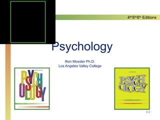 Psychology Ron Mossler Ph.D. Los Angeles Valley College 