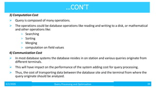 Advanced Database Systems: Query Processing and Optimization Techniques ...