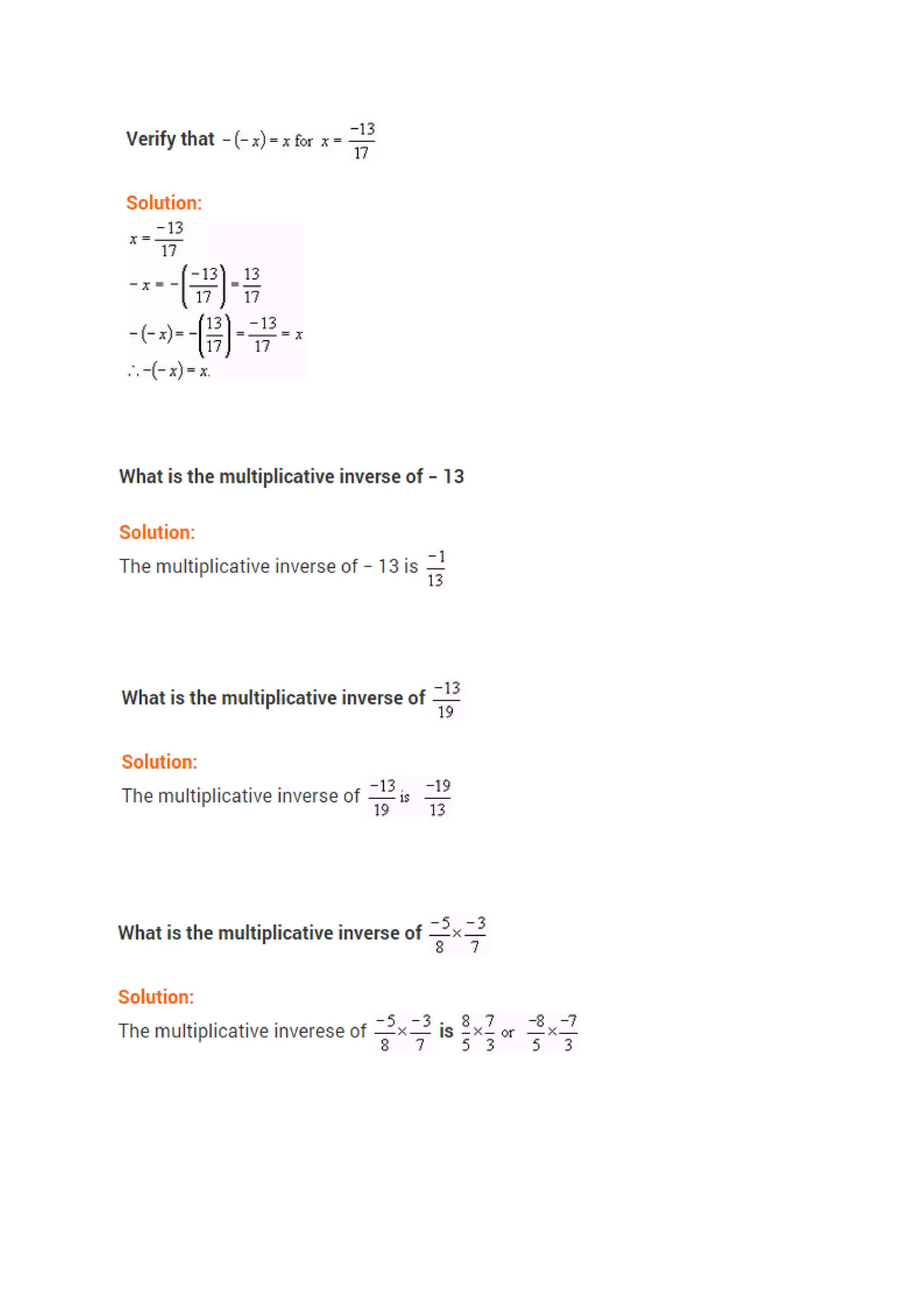 Chapter 1 rational numbers | PDF
