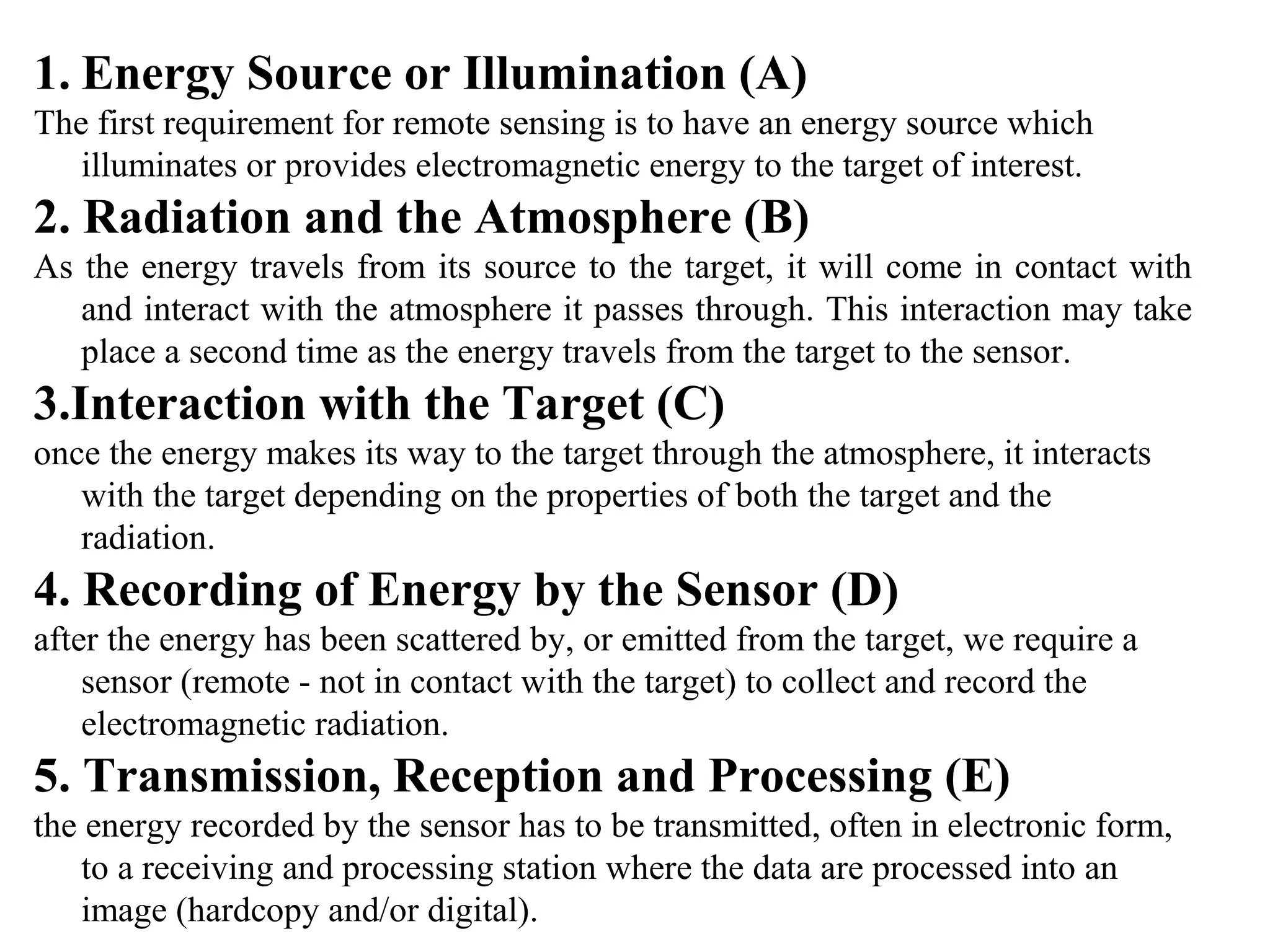 Chapter 1 (Introduction to remote sensing) | PPT