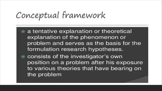 Conceptual framework