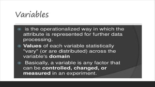 Variables