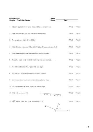 Chapter 1 rev notes (a) | PDF
