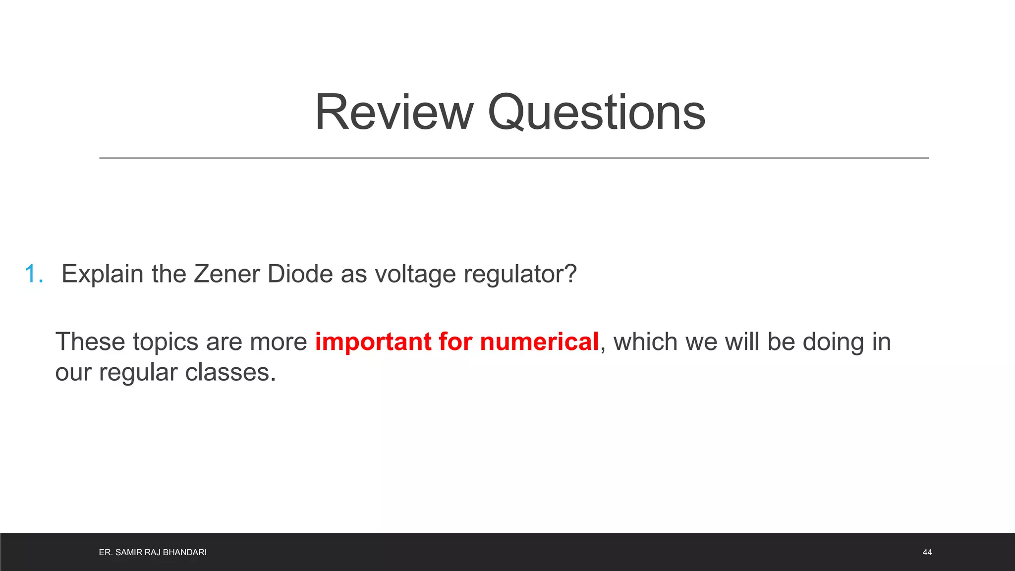 Semiconductor Diode: Introduction and Application | PPTX