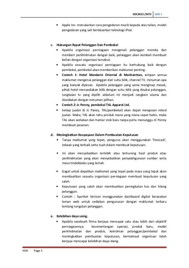 Chapter 1 Sistem Maklumat Dalam Dunia Global Mis