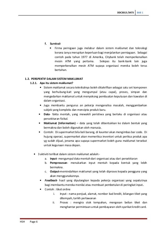Chapter 1 Sistem Maklumat Dalam Dunia Global Mis