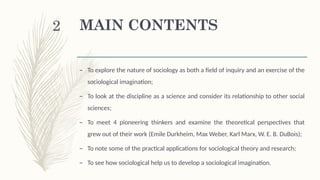 INTRODUCTION TO SOCIOLOGY Chapter 1 Understanding Sociology | PPTX