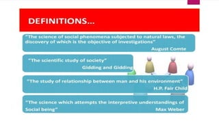 Chapter 1 Sociology... An introduction to sociology | PPTX